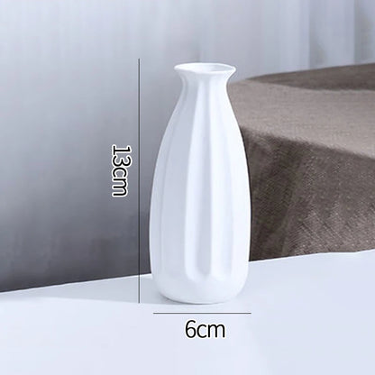 Nordic Retro Ceramic Flower Bottle