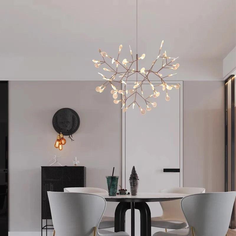 Art deco ring chandelier at 47.2 in across lighting up and down