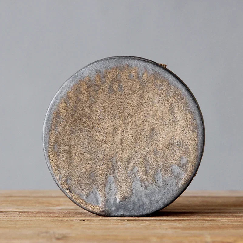 Rough pottery Zen ceramic vase tea ceremony tabletop décor