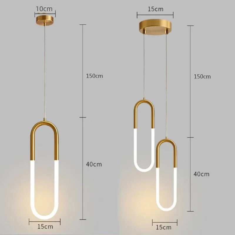 Brass Tube Pendant Light