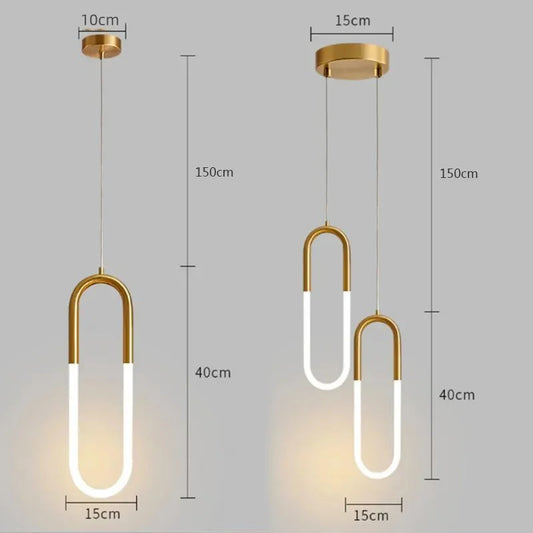 Brass Tube Pendant Light