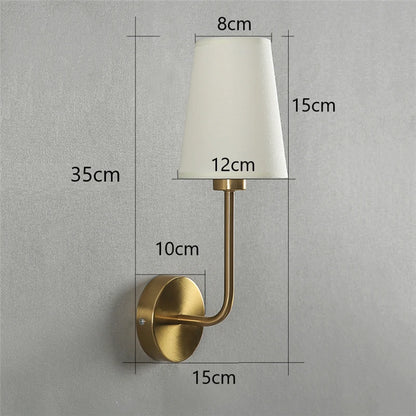 Nordic Curved Pleated Wall Sconce