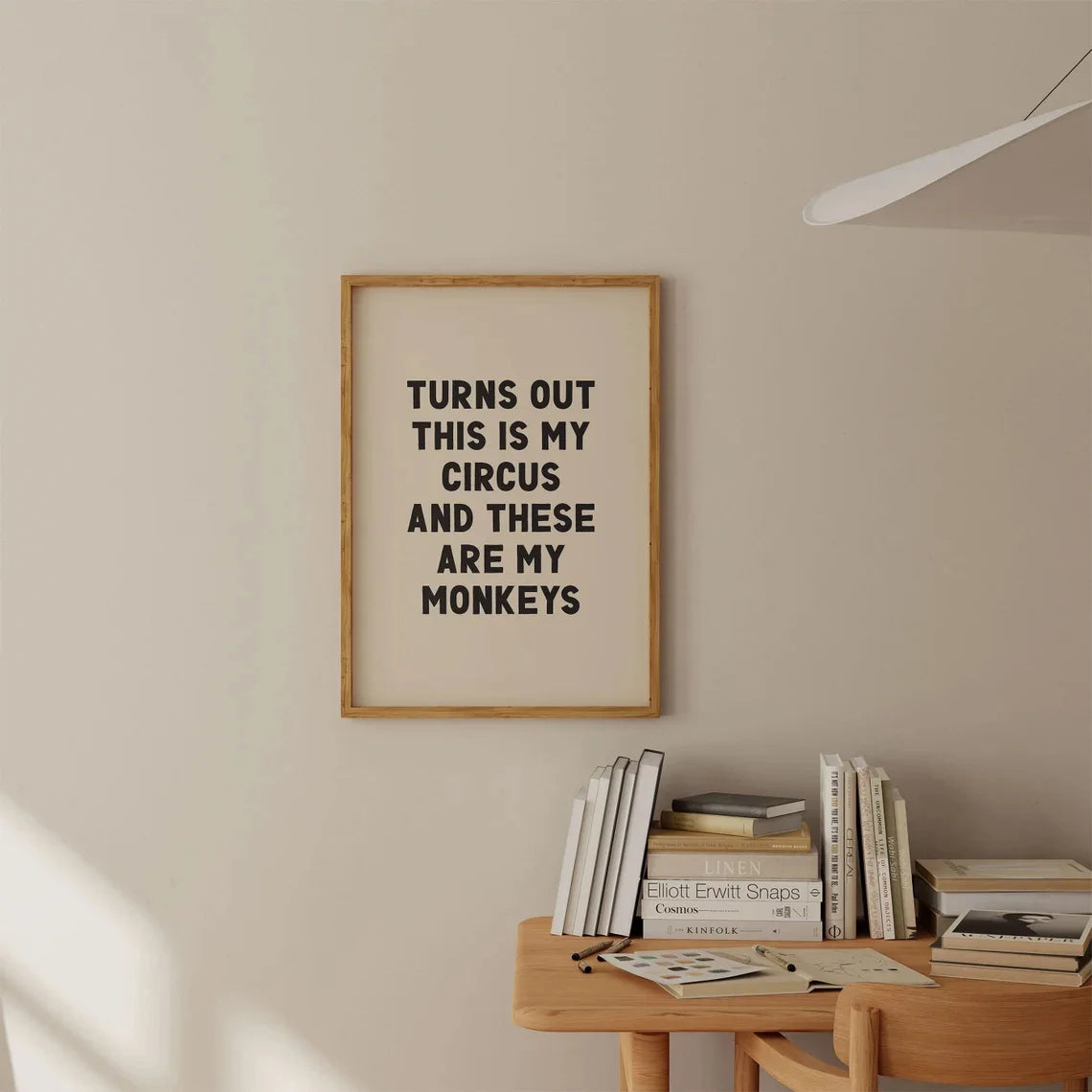 Modern Trendy Typography Text Canvas Wall Art Print