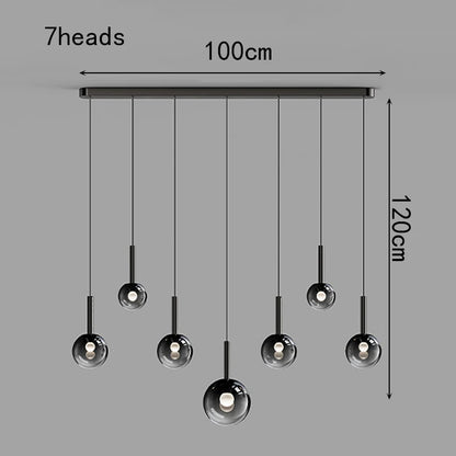 Glass Multi Head Pendant