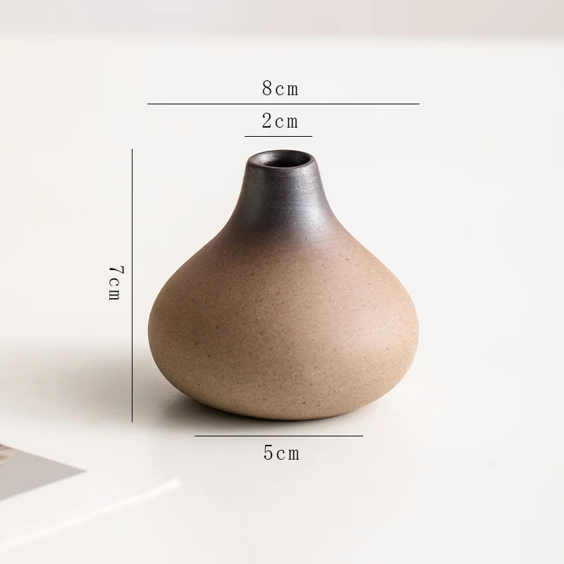 Stone Shape Ceramic Mini Vase Hydroponic Gift | Aurelia