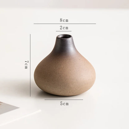 Stone Shape Ceramic Mini Vase Hydroponic Gift | Aurelia