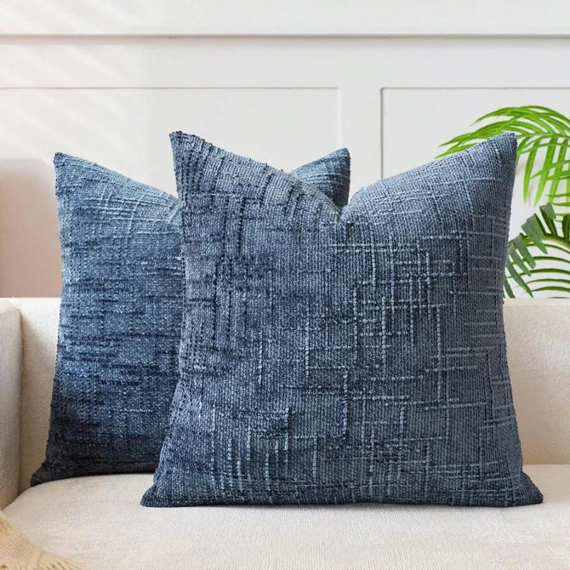 Bamboo Texture Chenille Pillow Cover