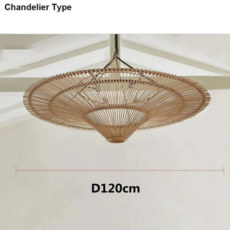 Rattan Dome Pendant Light