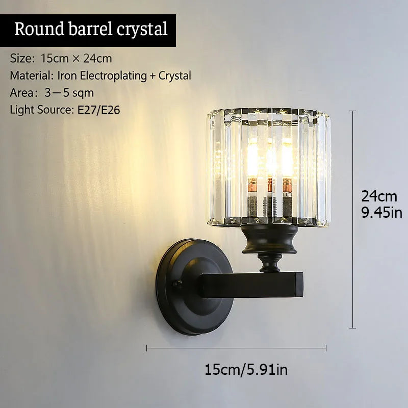 Luxury Crystal LED Wall Sconce