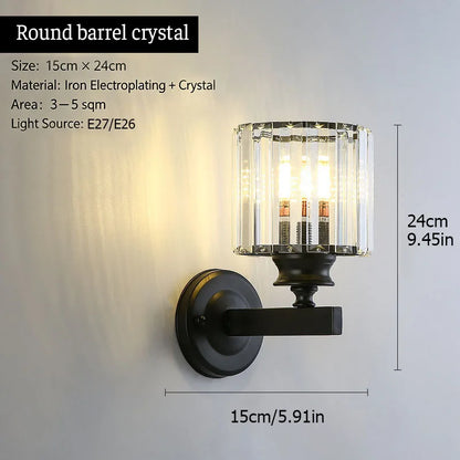 Luxury Crystal LED Wall Sconce