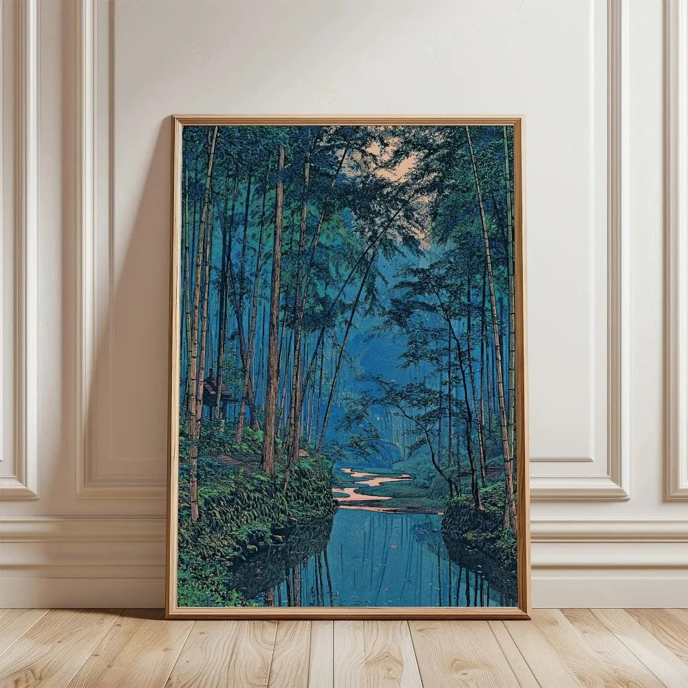 Japanese Botanical Tree Illustration Canvas Wall Art