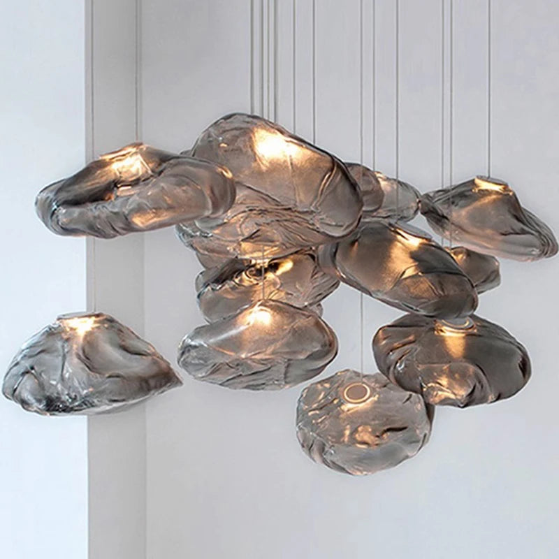 Single head glass pendant at 7.9 in across with an included LED bulb