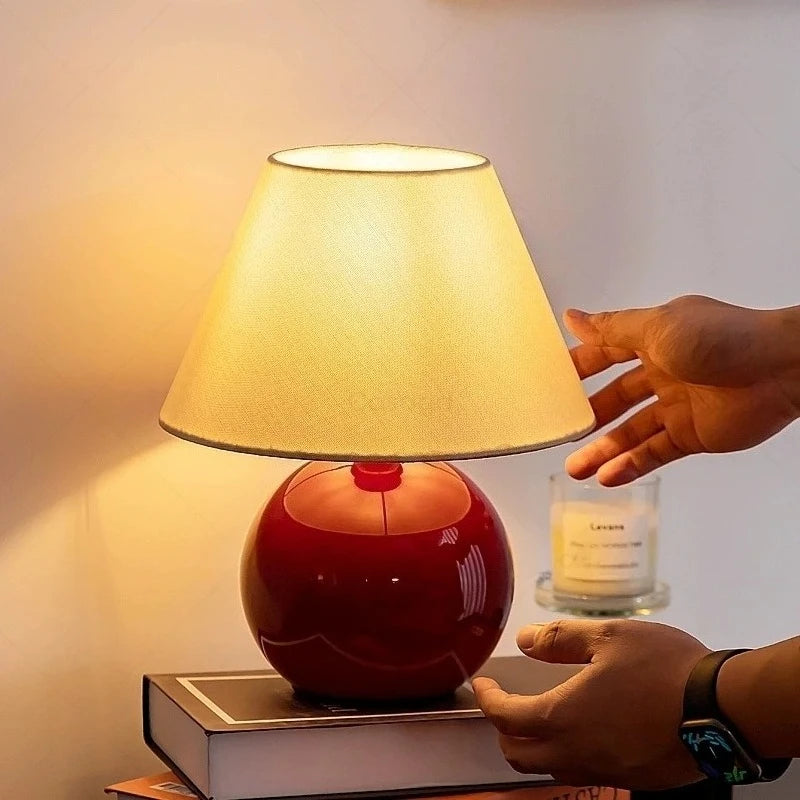 Minimalist Japanese-influenced table lamp side profile showing clean lines