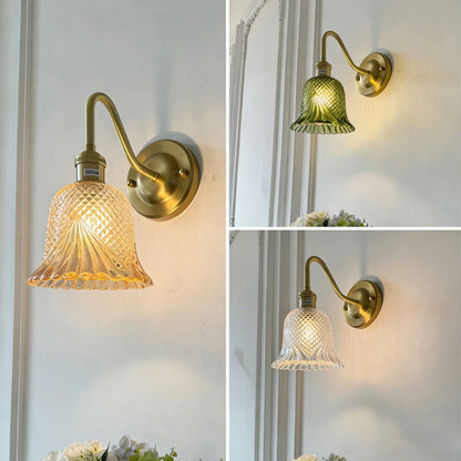 brass wall sconce, installed in a room interior setting