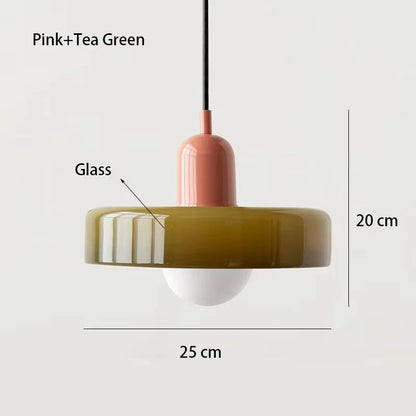 Brown glass chandelier at 25 by 20 centimetres on an iron fitting