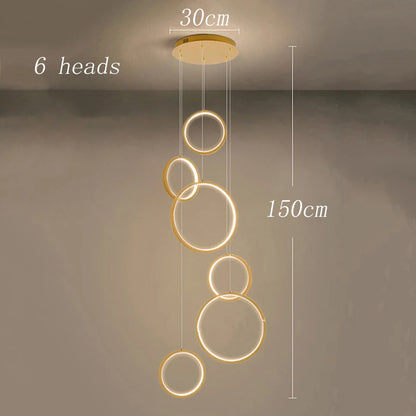 App and remote controlled acrylic chandelier, brightness dimmable