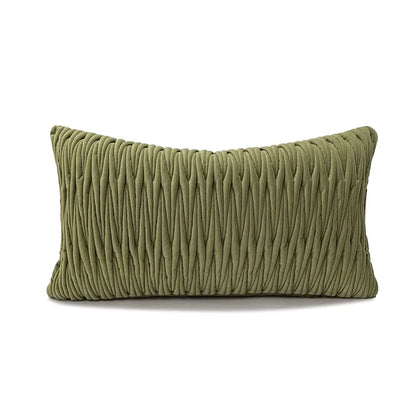 Nordic Green Luxury Pillow Cover