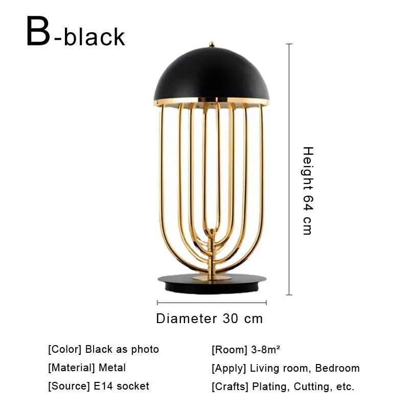 Nordic Fabric Shade Bedside Lamp