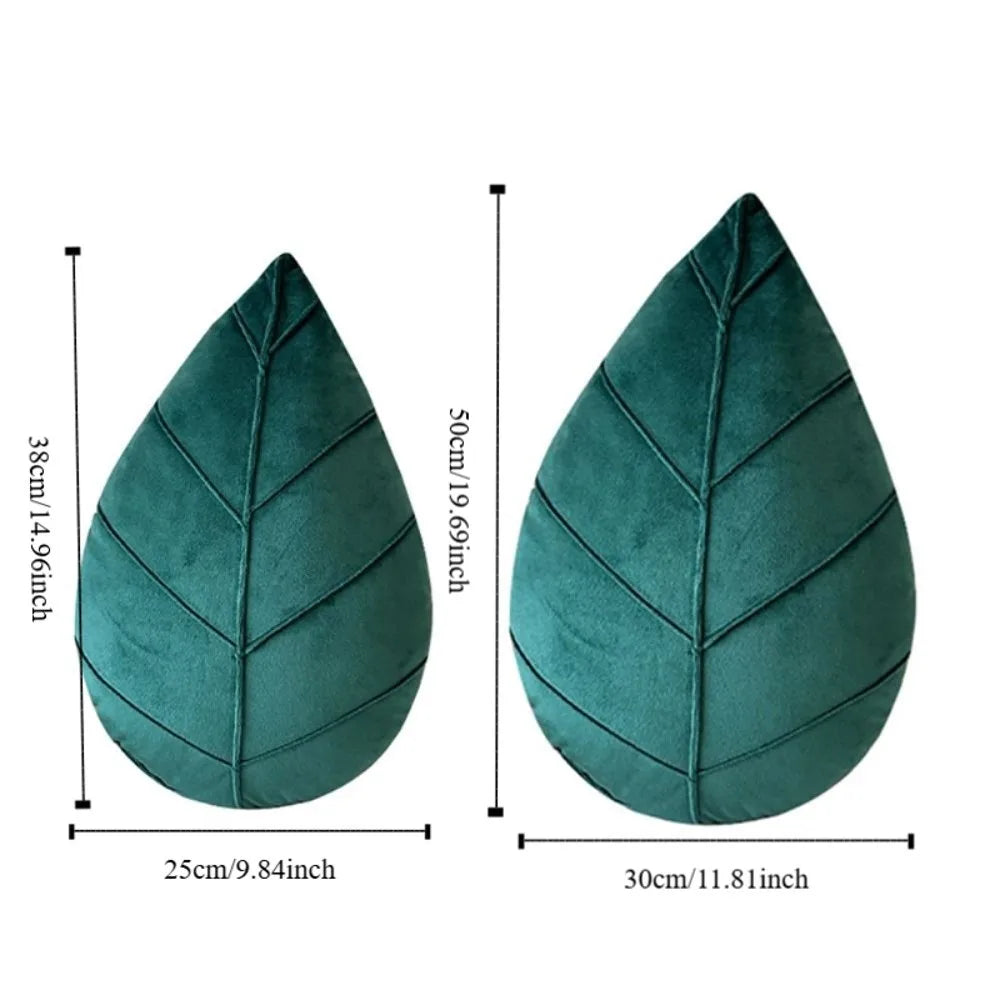 3D Leaf Shaped Decorative Pillow — styling detail