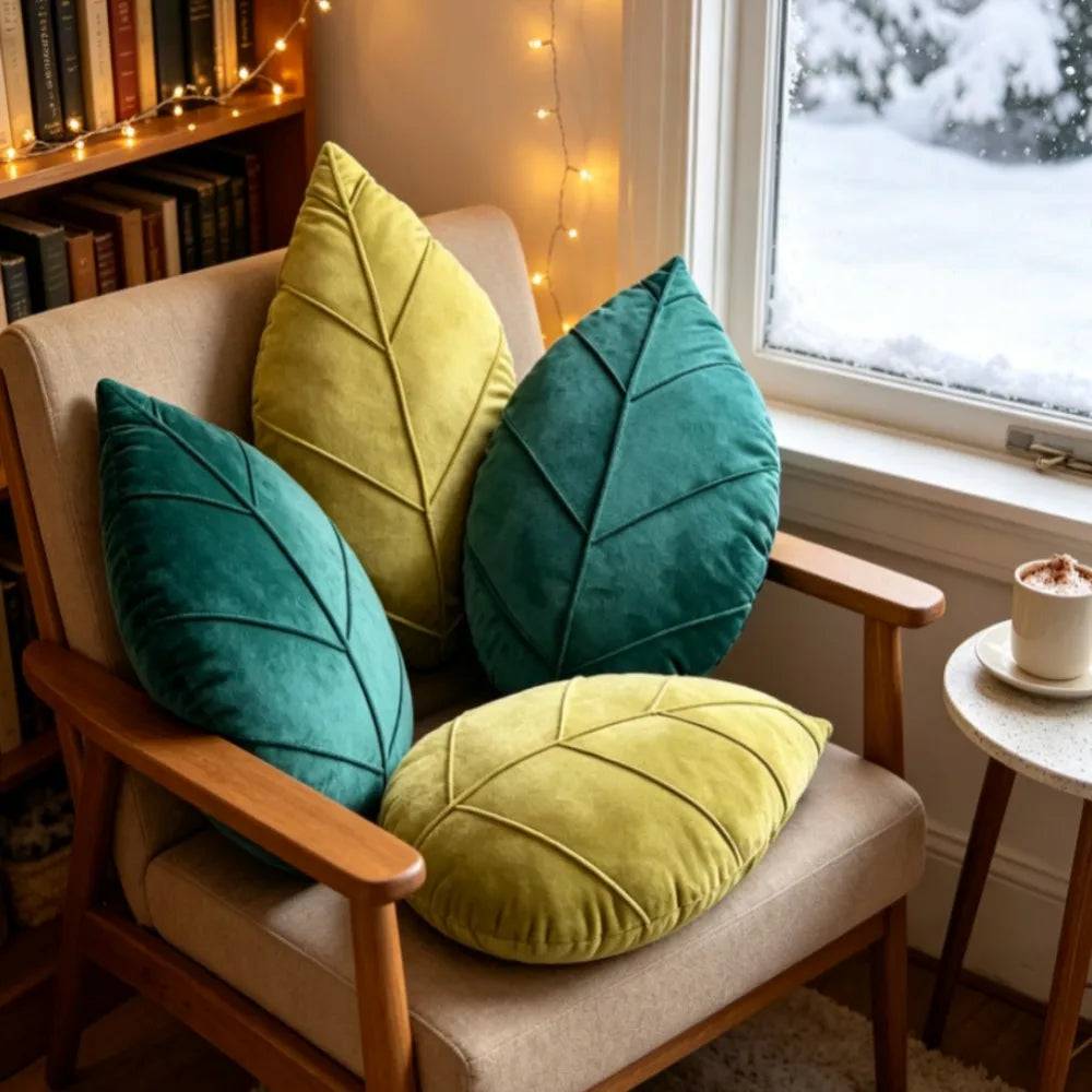 3D Leaf Shaped Decorative Pillow