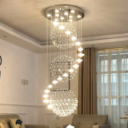 Eight flower crystal chandelier at 15.7 in (40 cm) wide and 39.4 in high