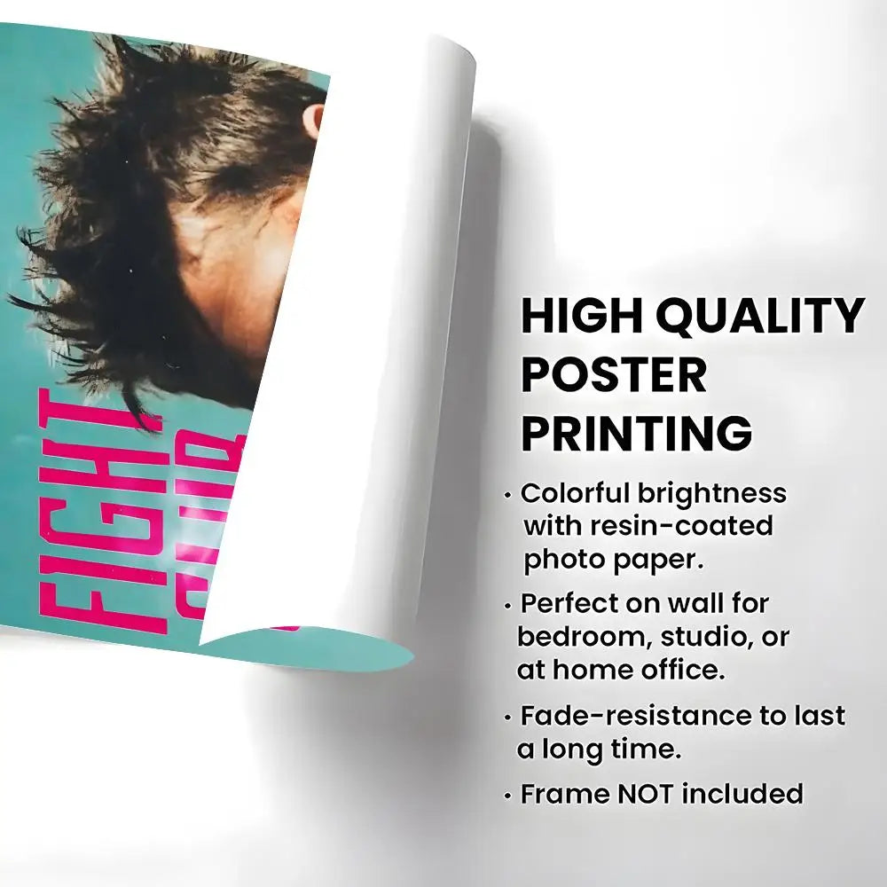 Fight Club Movie Retro Art Canvas Wall Art Poster