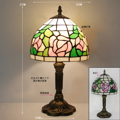 Tiffany Stained Glass Table Lamp