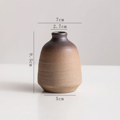 Stone Shape Ceramic Mini Vase Hydroponic Gift | Aurelia
