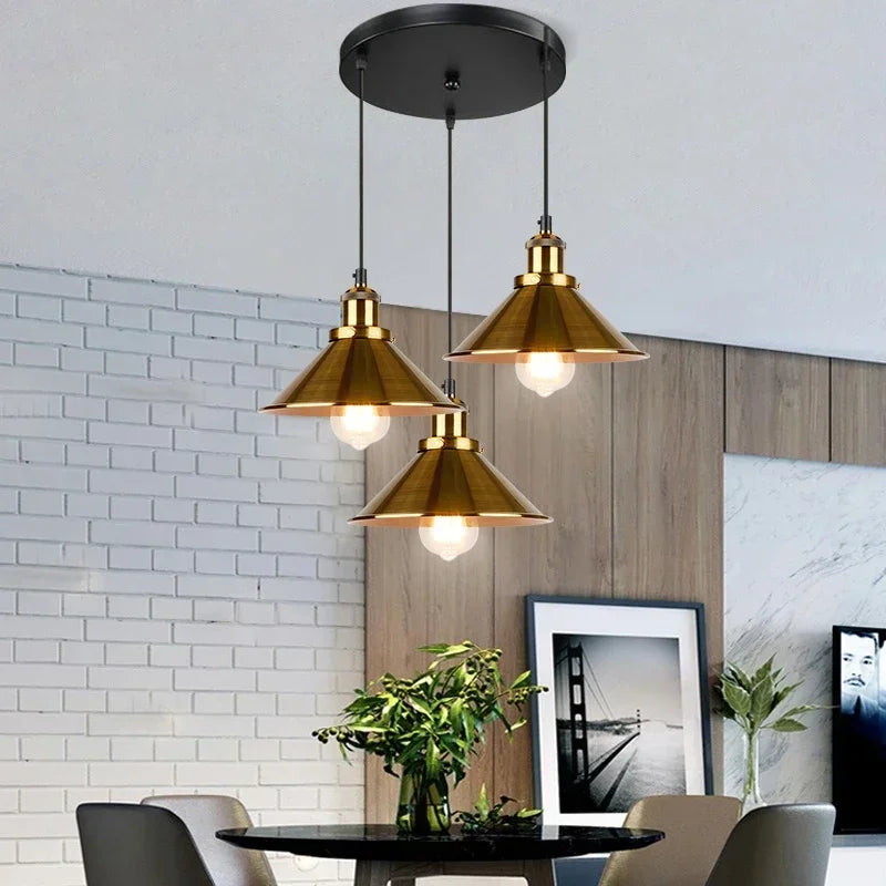Vintage Chrome Multi Pendant