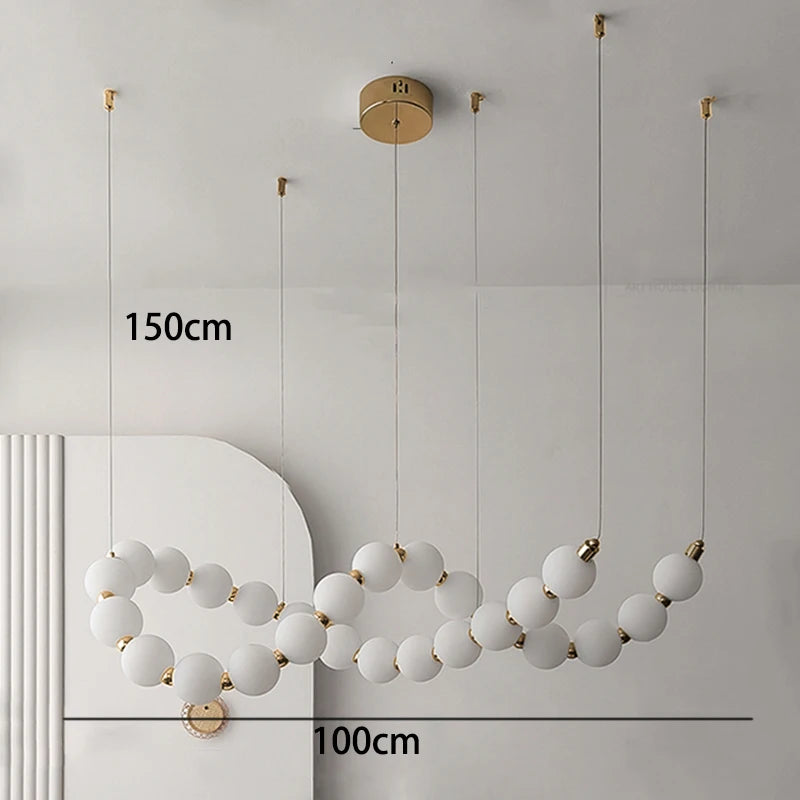 Minimalist gold strip chandelier at 57.5 in length on a cord