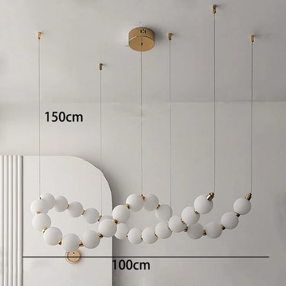 Minimalist gold strip chandelier at 57.5 in length on a cord