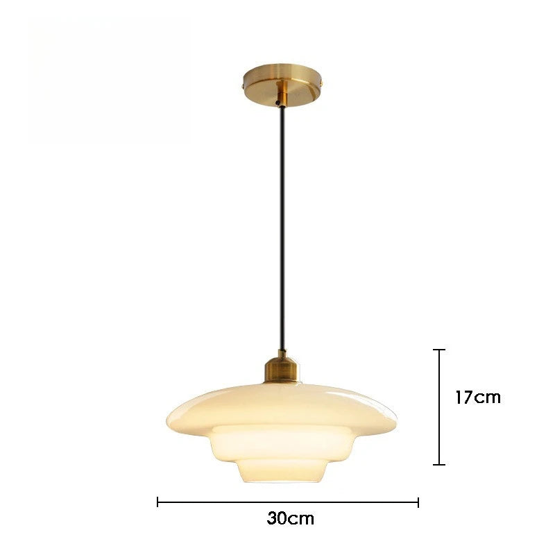 Hot bent glass chandelier wired for 90 to 260V, no assembly needed