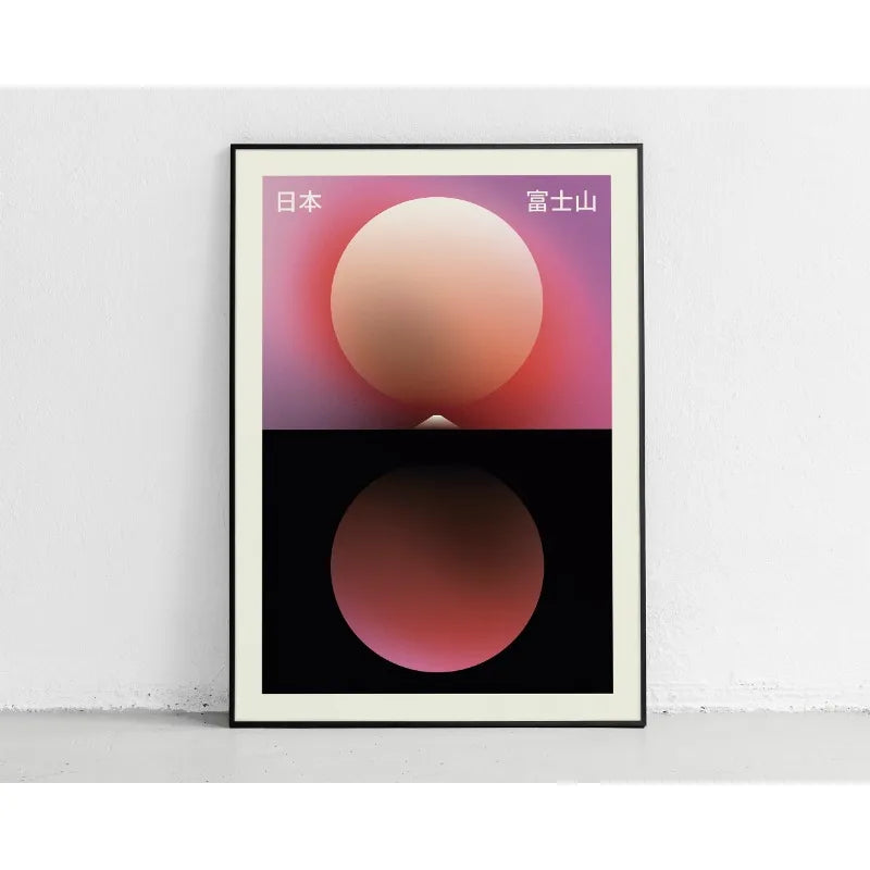 Japanese contemporary tokyo street art canvas print — multiple size comparison