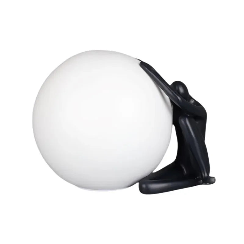 Italian portrait design art floor lamp in modern study room setting