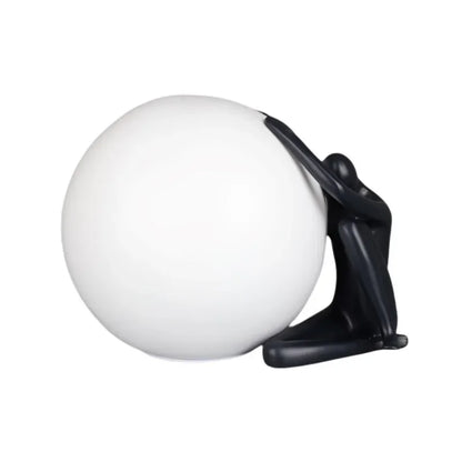 Italian portrait design art floor lamp in modern study room setting