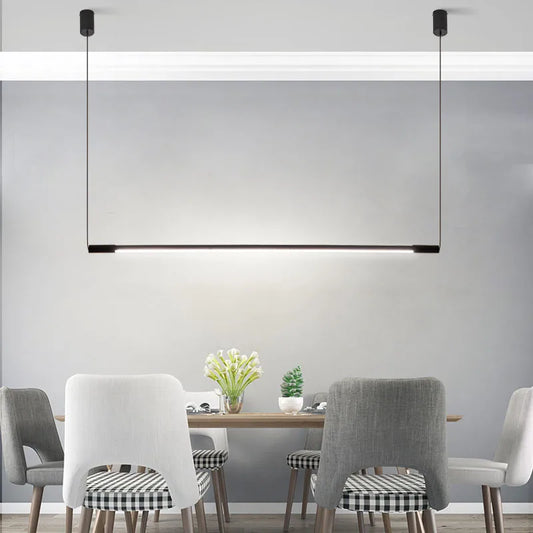 Black Linear Pendant Lamp