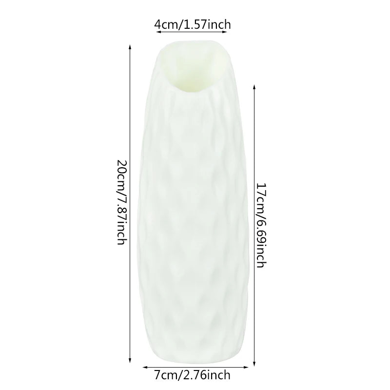 White plastic flower pot Z04 with small cactus plant on kitchen windowsill shelf