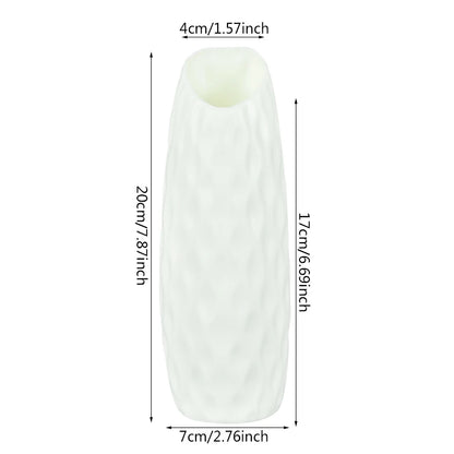 White plastic flower pot Z04 with small cactus plant on kitchen windowsill shelf
