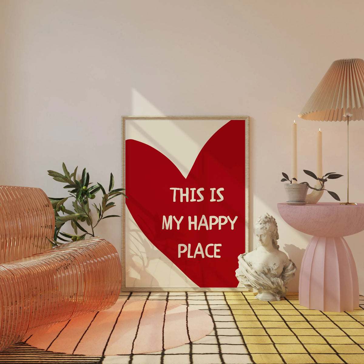 This Is My Happy Place Quote Canvas Wall Art