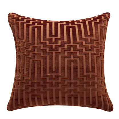 Geometric Velvet Throw Pillow Cover