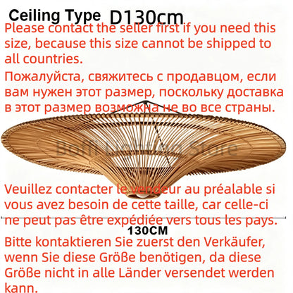 Rattan Dome Pendant Light