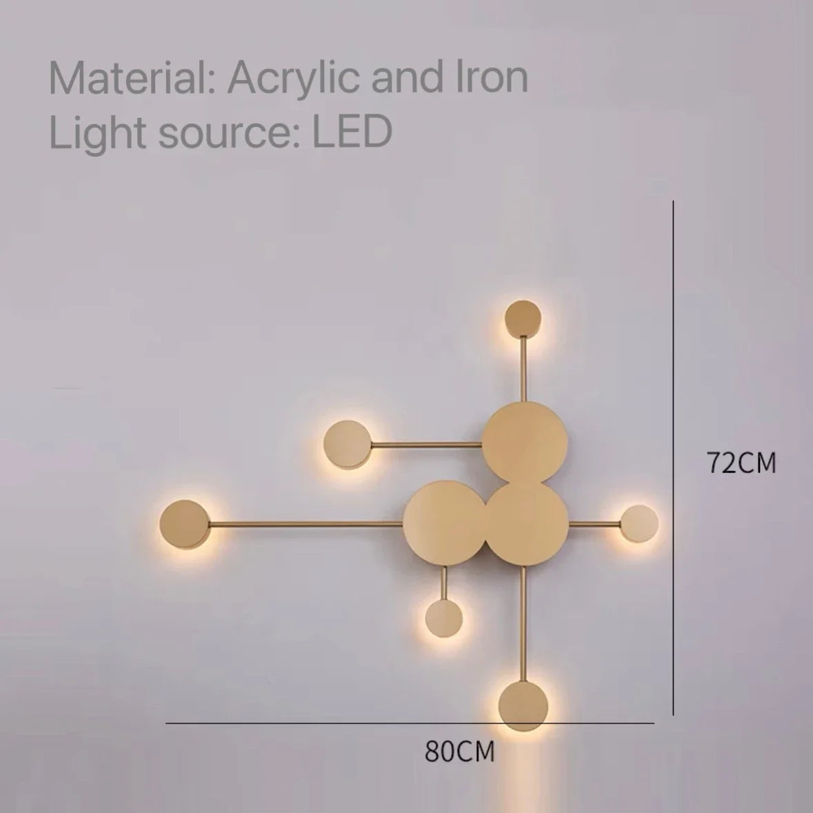 Modern LED Clock Wall Sconce