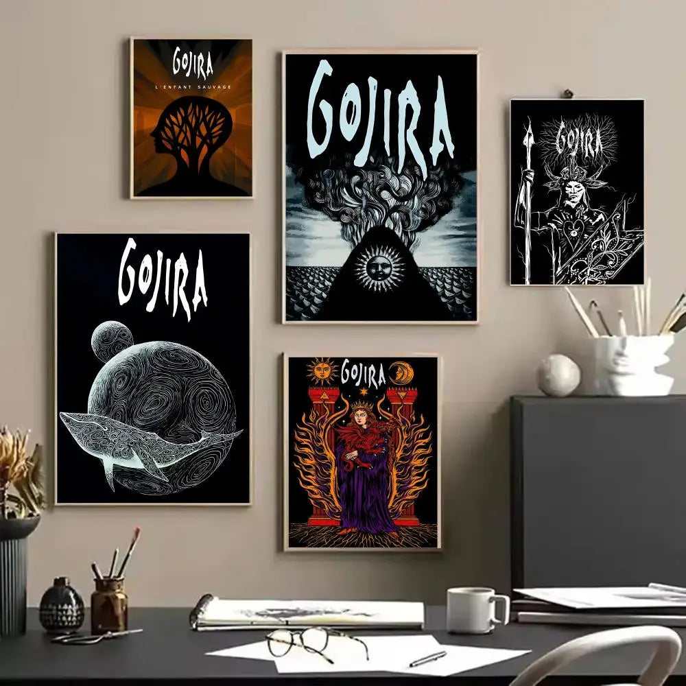 Gojira Metal Band Poster Canvas Wall Art Print