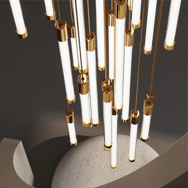 Ring chandelier, 11.8 inch diameter with 8 lights, for a landing or corridor