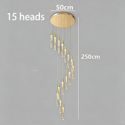Crystal Multi Rod Chandelier