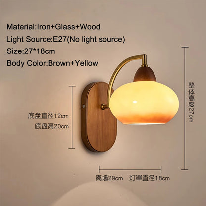 Cream Glass Wall Sconce