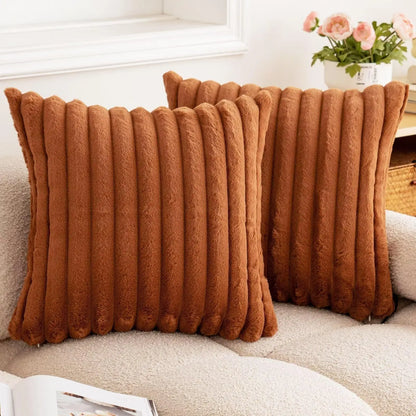 Woven Stripe Throw Pillow Cover