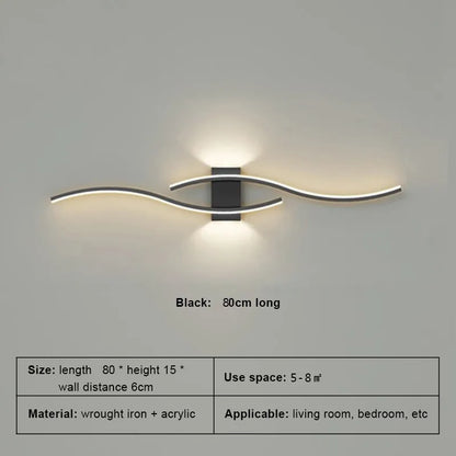 LED Long Strip TV Wall Sconce