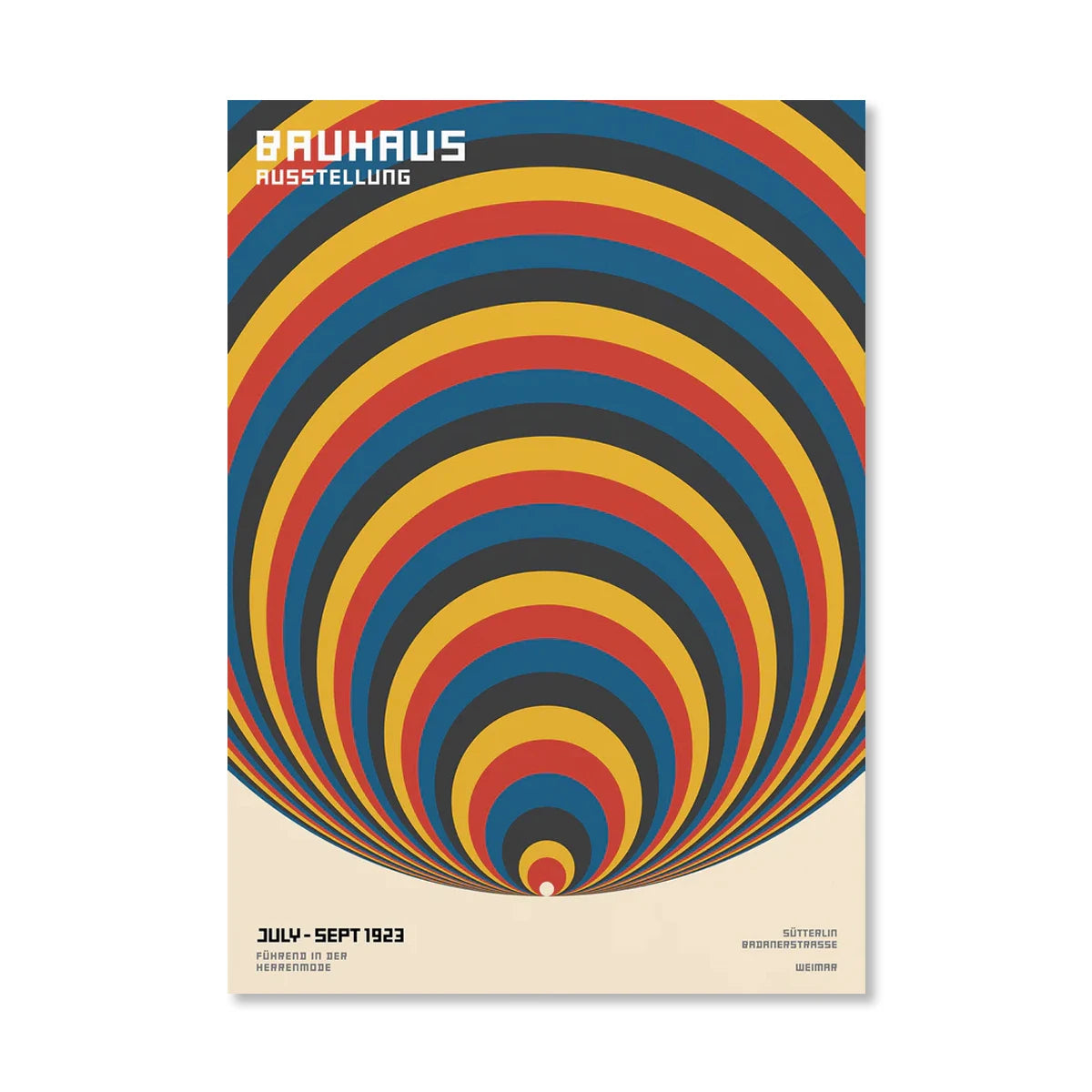 Bauhaus Geometric Art Print
