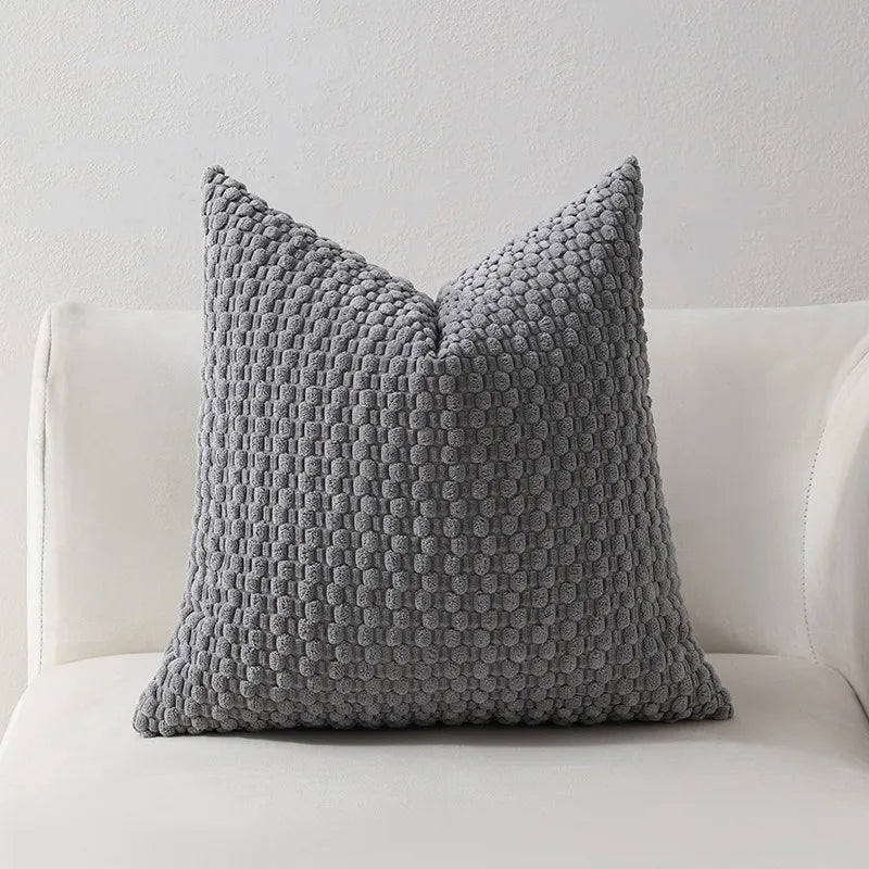 Decorative Throw Pillow Cover — styling detail